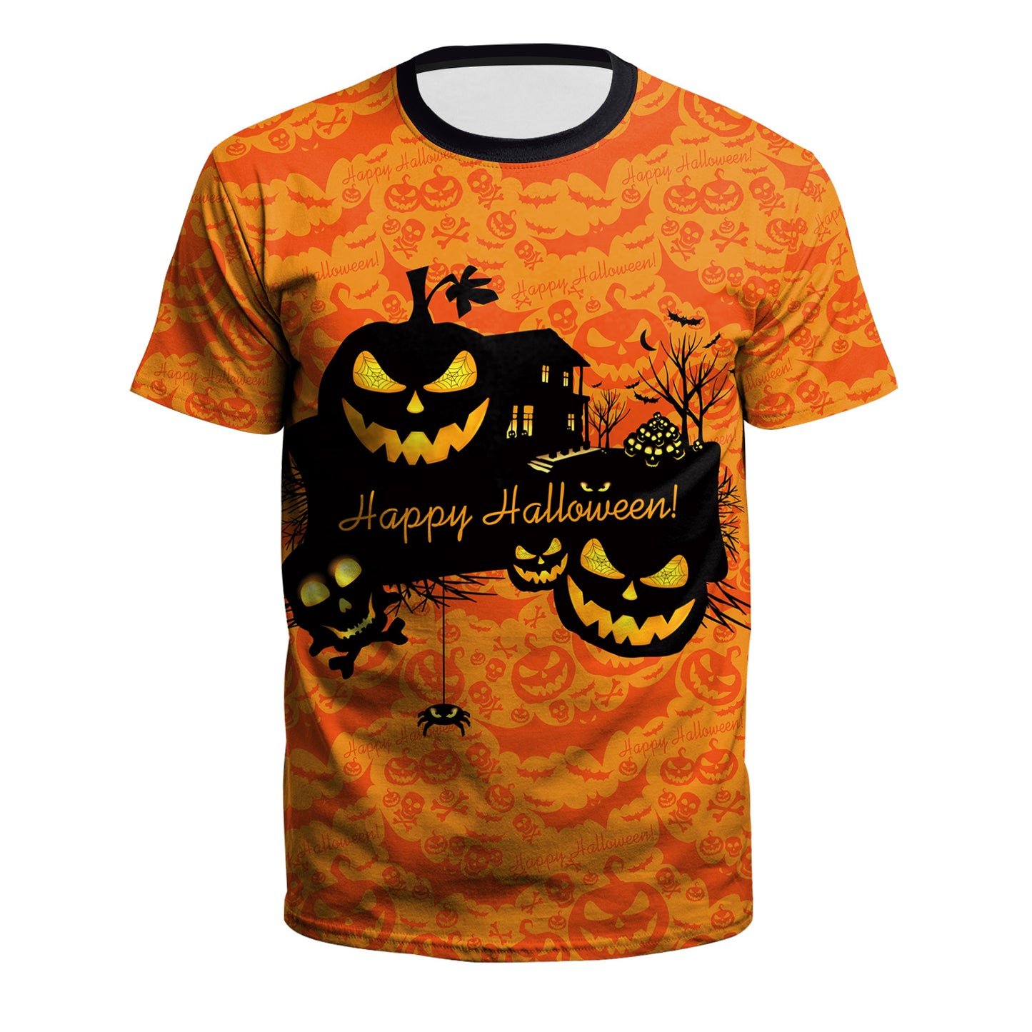 Cartoon Pumpkin Casual T-shirt