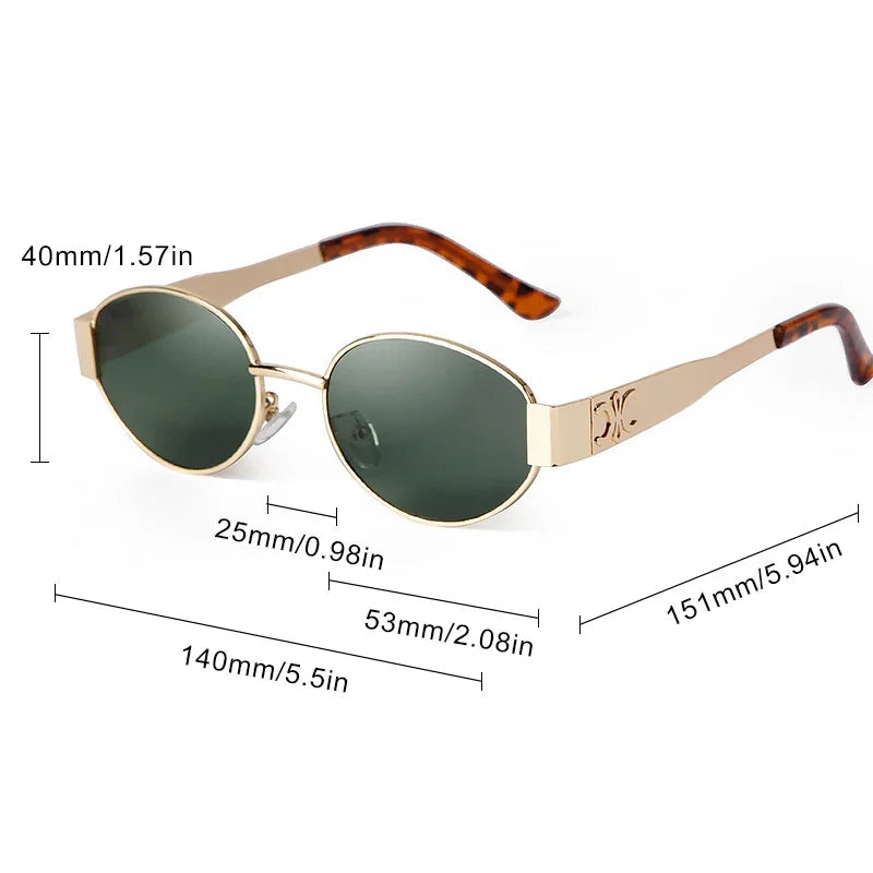 Metal Frame Pilot Sunglasses