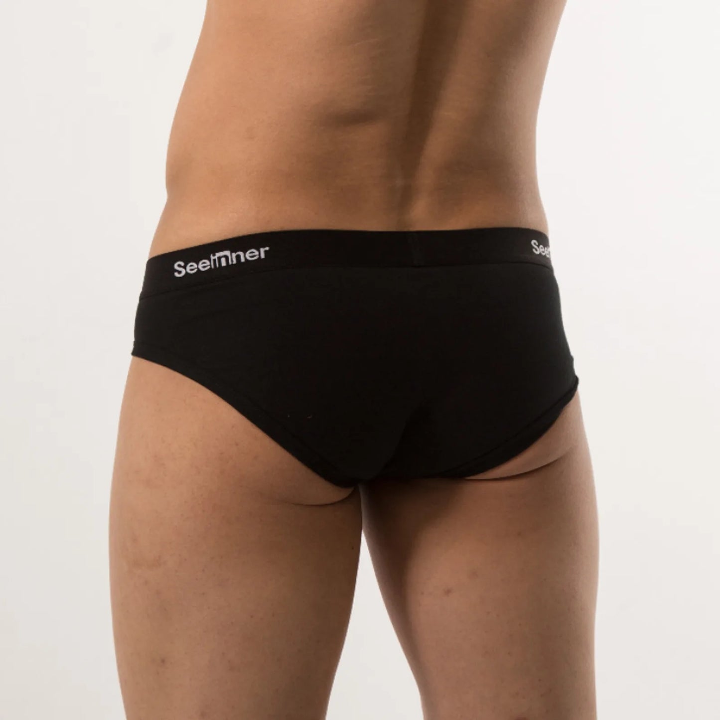 Men's Solid Color Silk Briefs