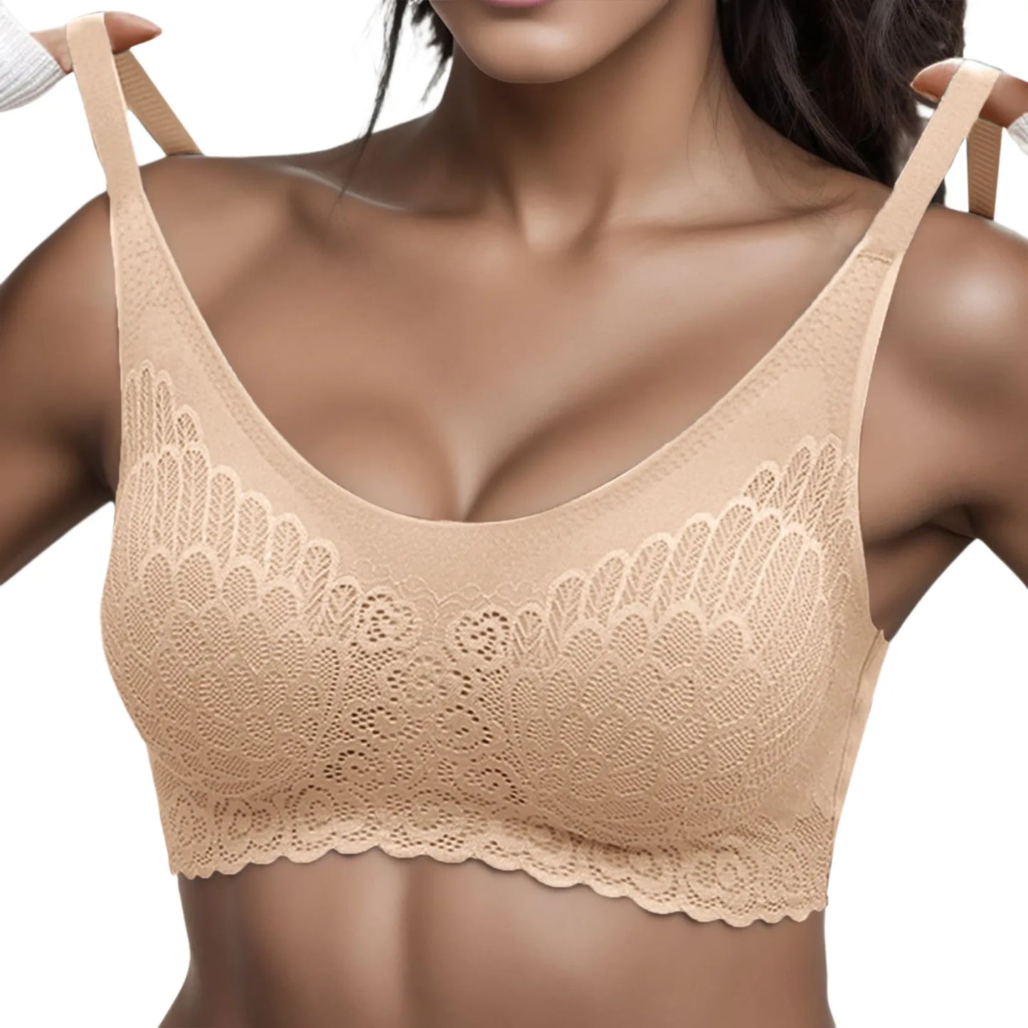 Women's High Elastic Lace Bra