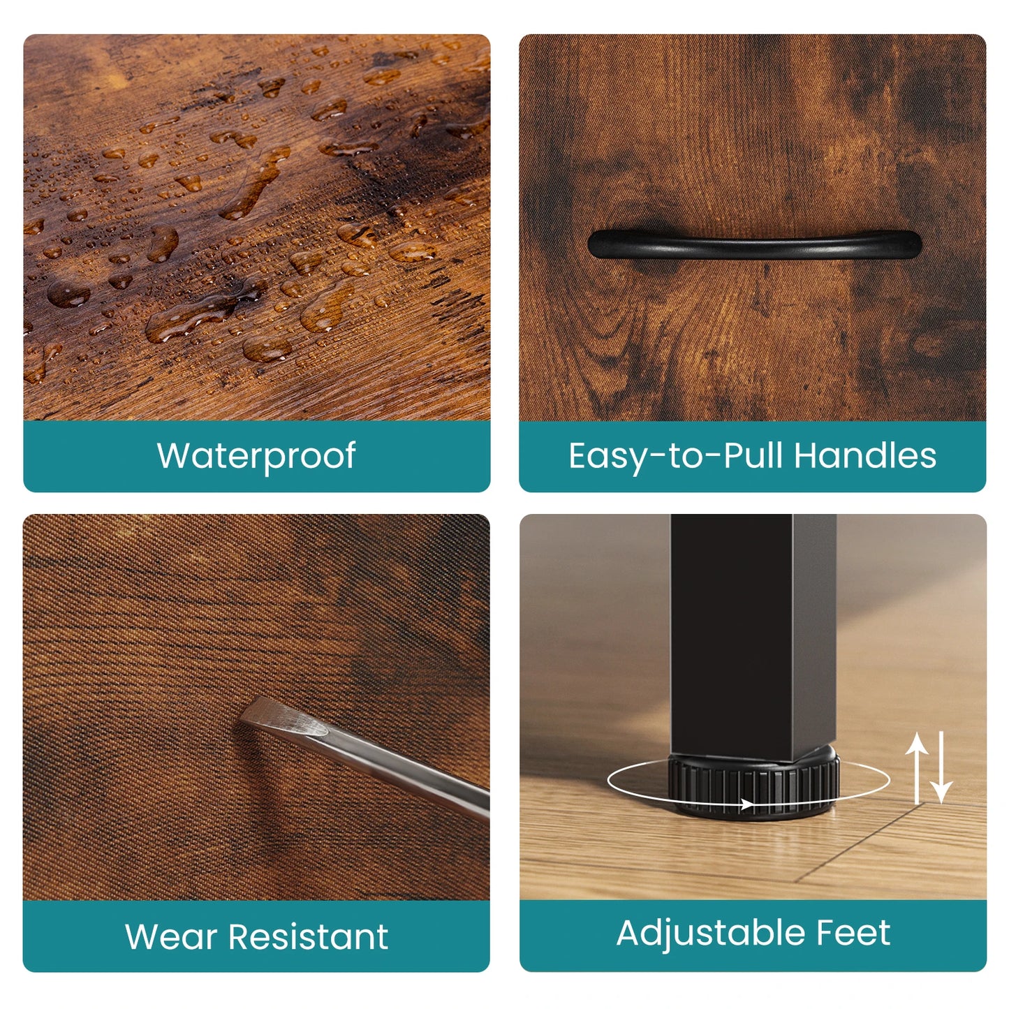 JHK Dresser For Bedroom With 7 Fabric Drawers Organizer Storage Closet Chest Clothes For Living Room Display Cabinet Of Furniture