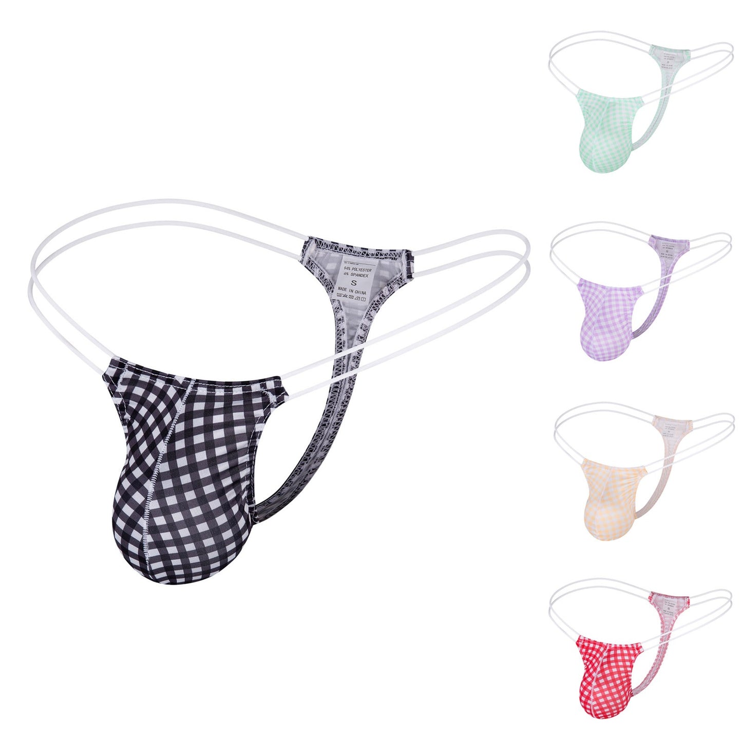 Plaid Printed Underwear For Men