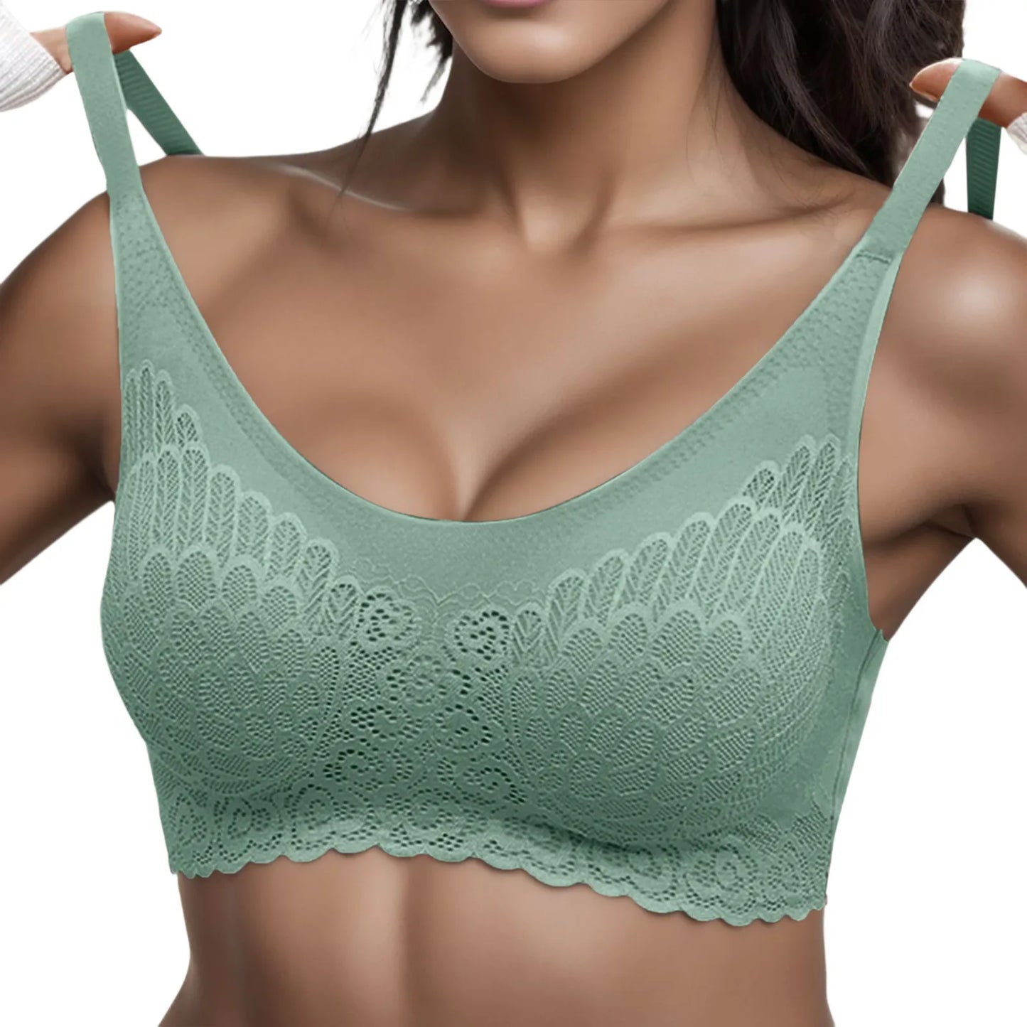 Women's High Elastic Lace Bra