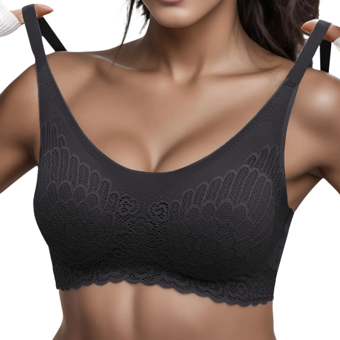 Women's High Elastic Lace Bra