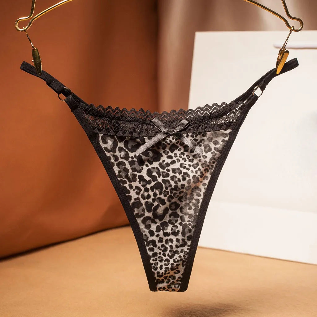 Women Leopard Lace Panties