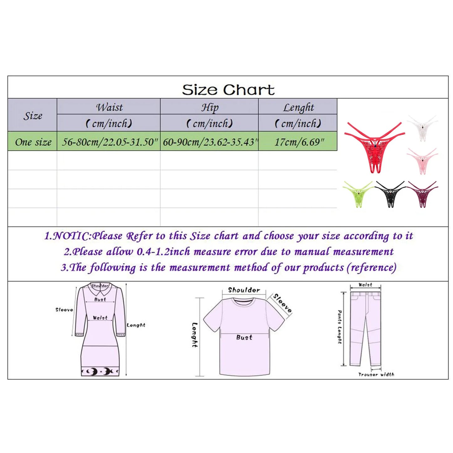 Crotchless Lingerie Panties