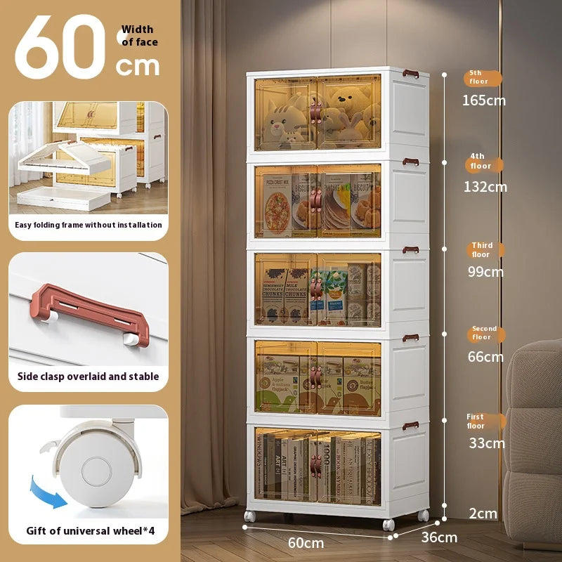 Multifunction Folding Living Room Cabinet