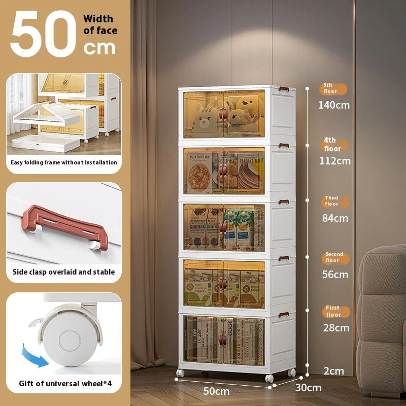 Multifunction Folding Living Room Cabinet