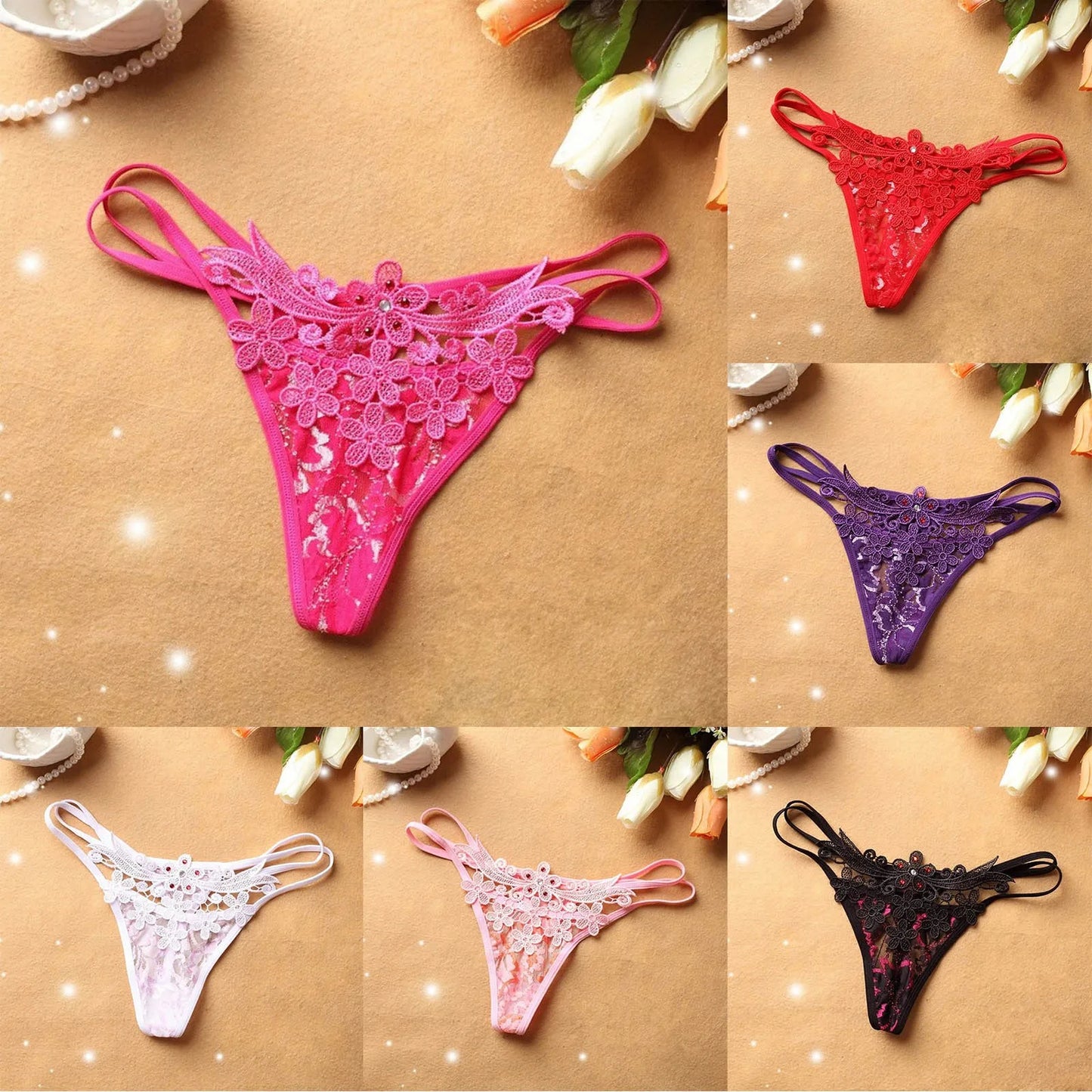 Women's Seamless No Show Thongs