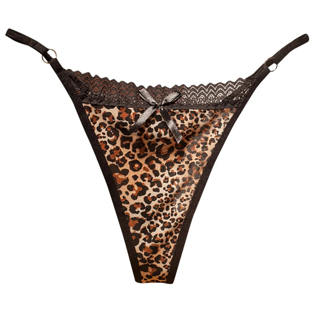 Women Leopard Lace Panties