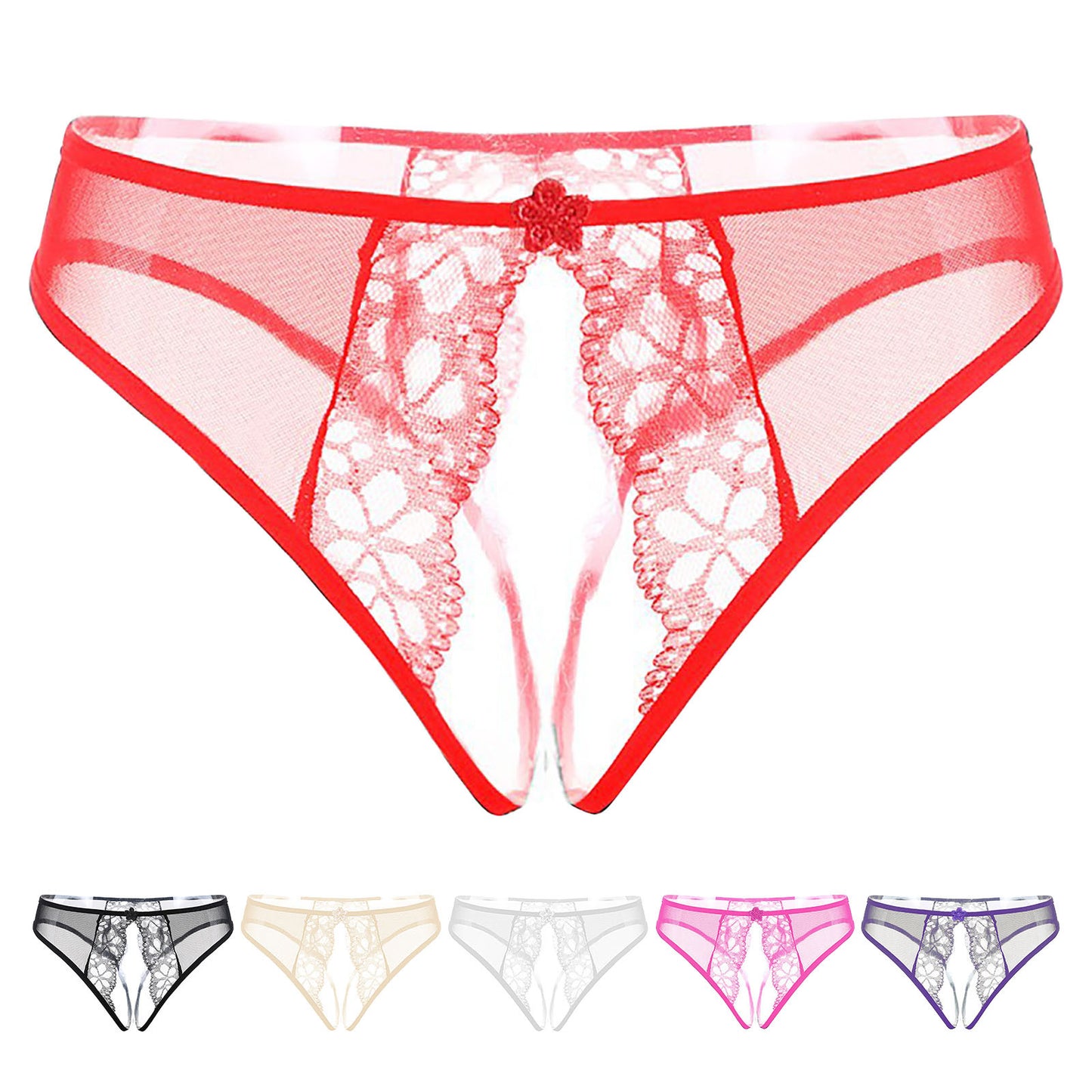 Crotchless Lace Panties