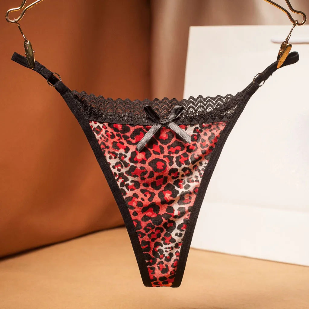 Women Leopard Lace Panties