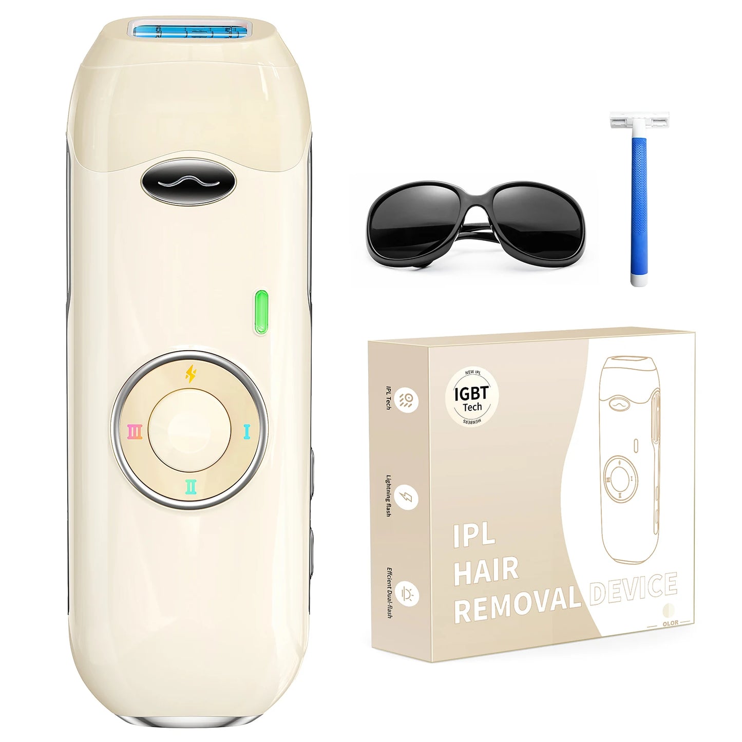 Hair Removal Laser IPL 22J Unlimited IGBT 5.2 cm² light Quick Flashes Painless Epilator Face Armpit Bikini Treament Boay Laser