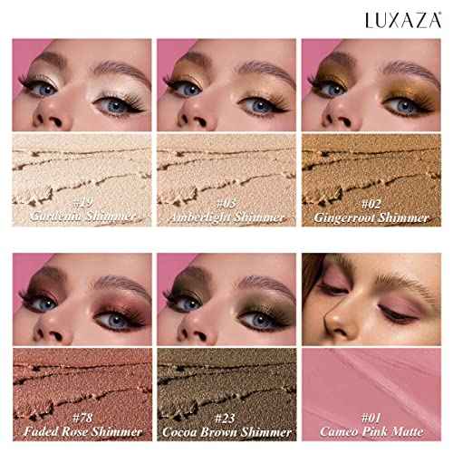 6 Piece Shimmer Neutral Brown Eyeshadow Stick Makeup Set