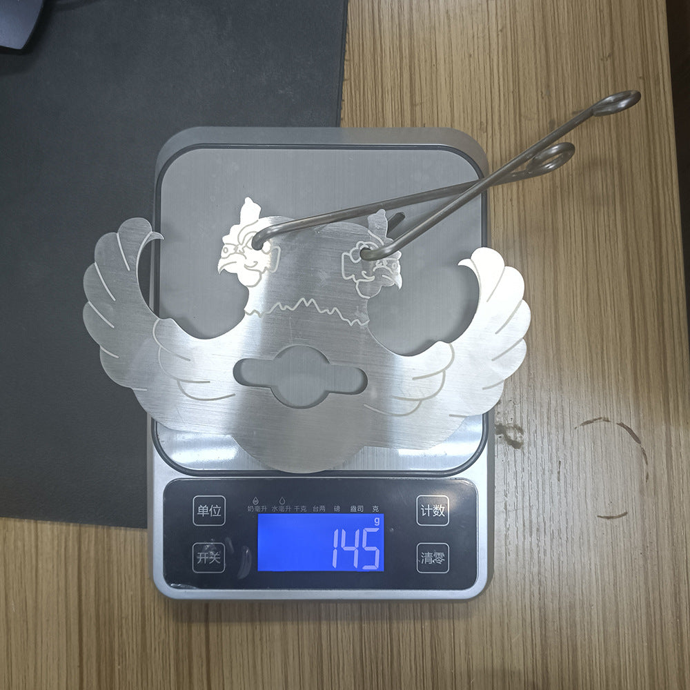 Tenedor de barbacoa de acero inoxidable para fiestas con parrilla para pavo