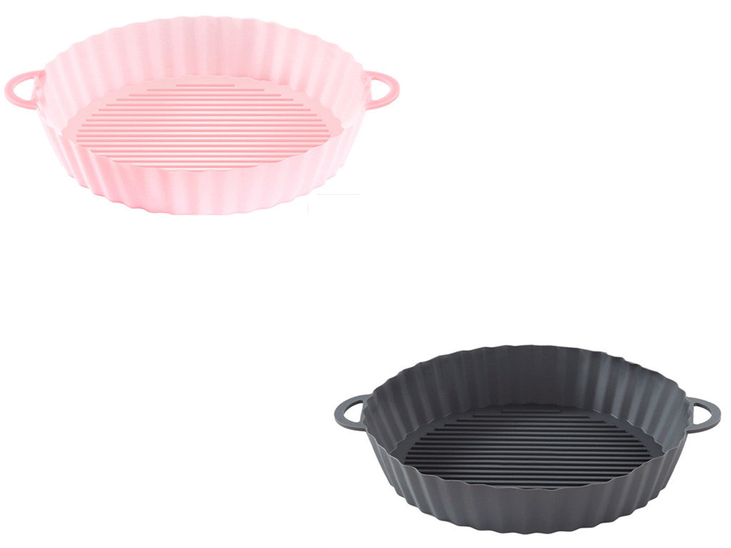 Bandeja de silicona para freidora de aire, utensilios de cocina, olla de silicona para freidora de aire, accesorios para parrilla, revestimiento de papel desechable
