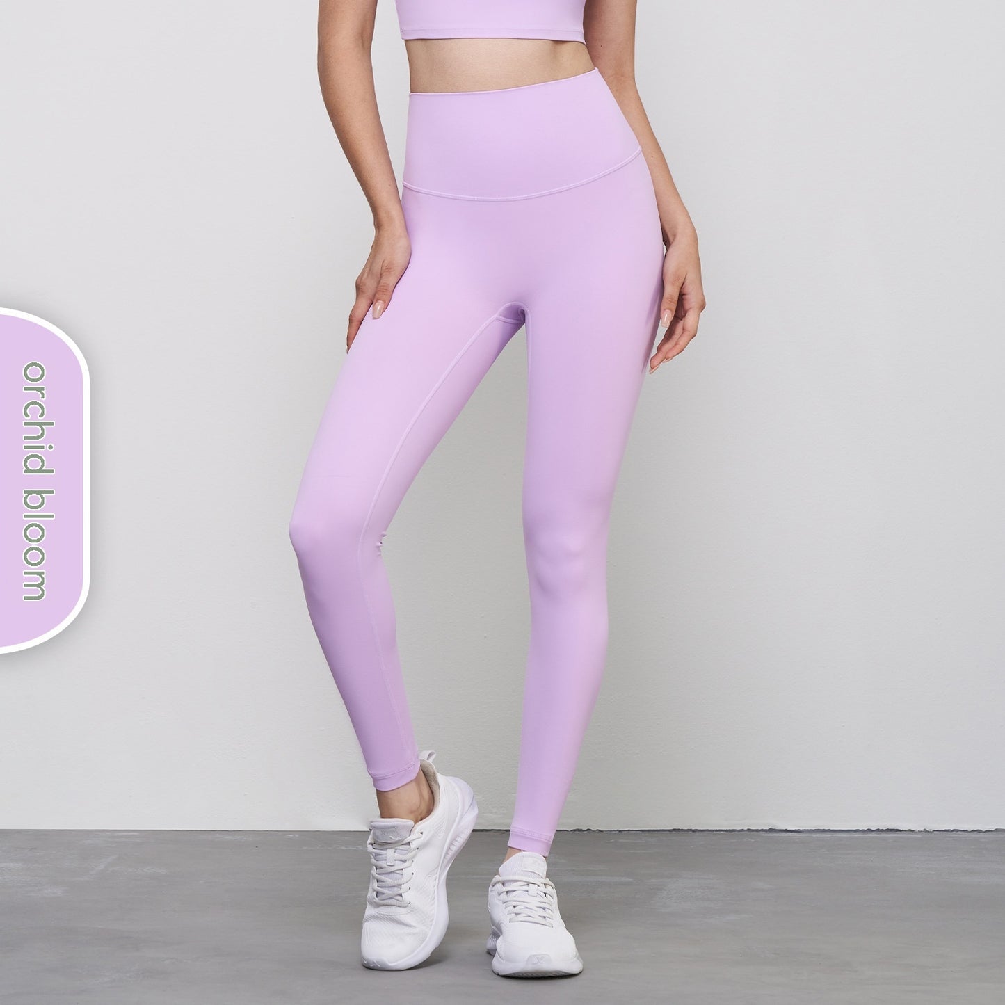 Pantalones de yoga ajustados con realce de cadera en color melocotón para mujer, de moda informal y de color puro