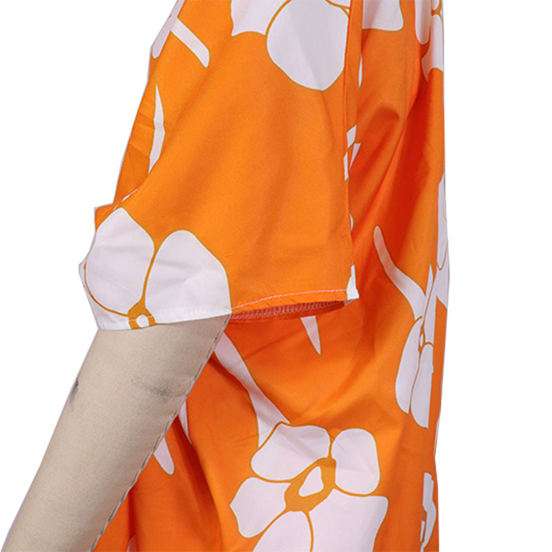 Traje de tres piezas con pantalones anchos y estampados de moda para mujer