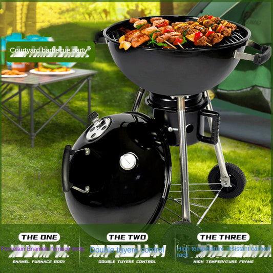 Portable 3.5 Inch Outdoor BBQ Grill