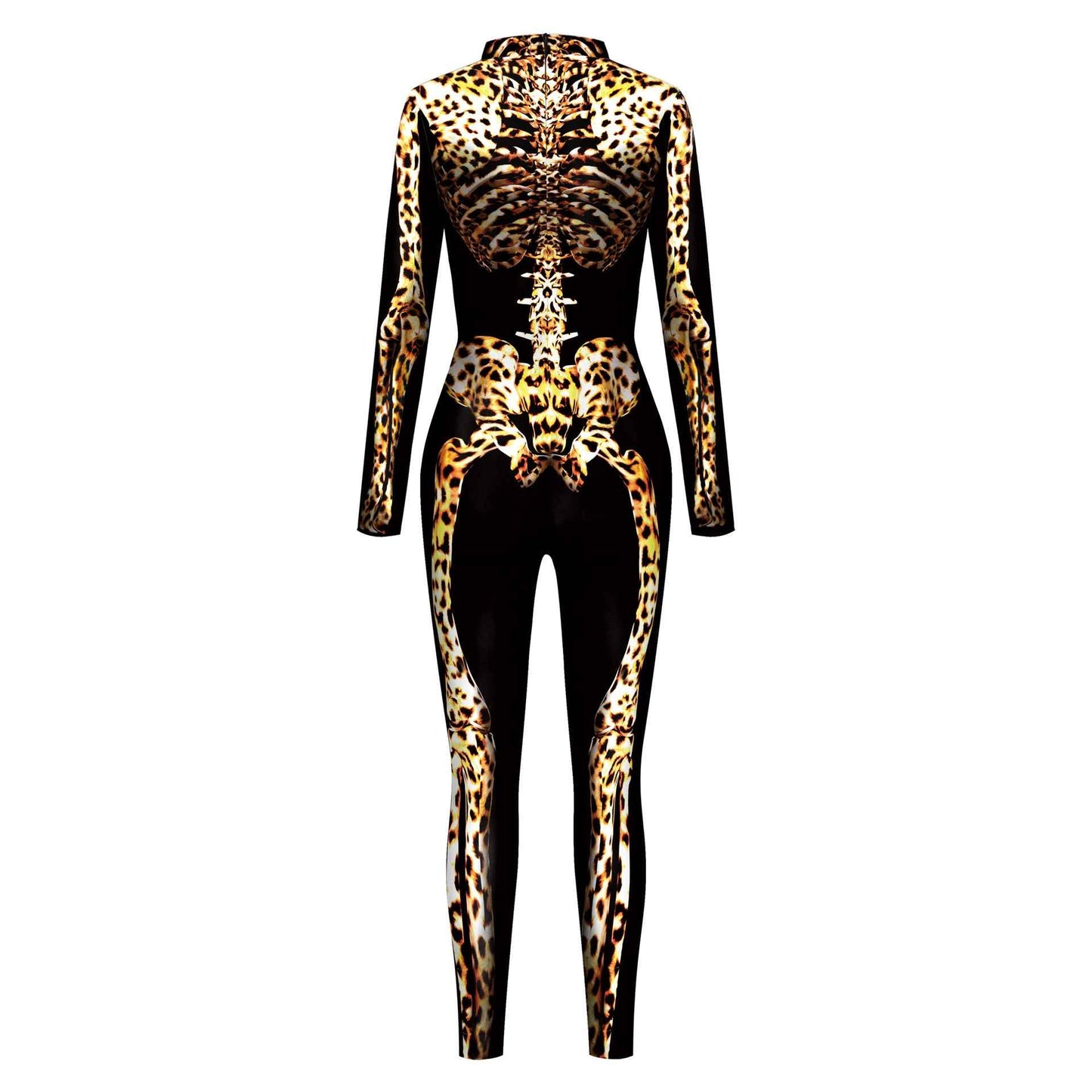 Halloween Leopard Skeleton Costume