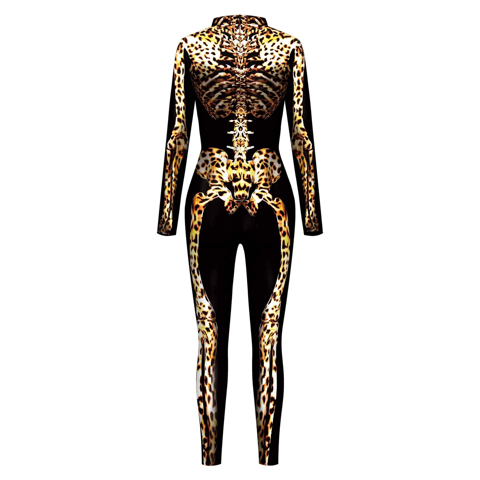 Halloween Leopard Skeleton Costume