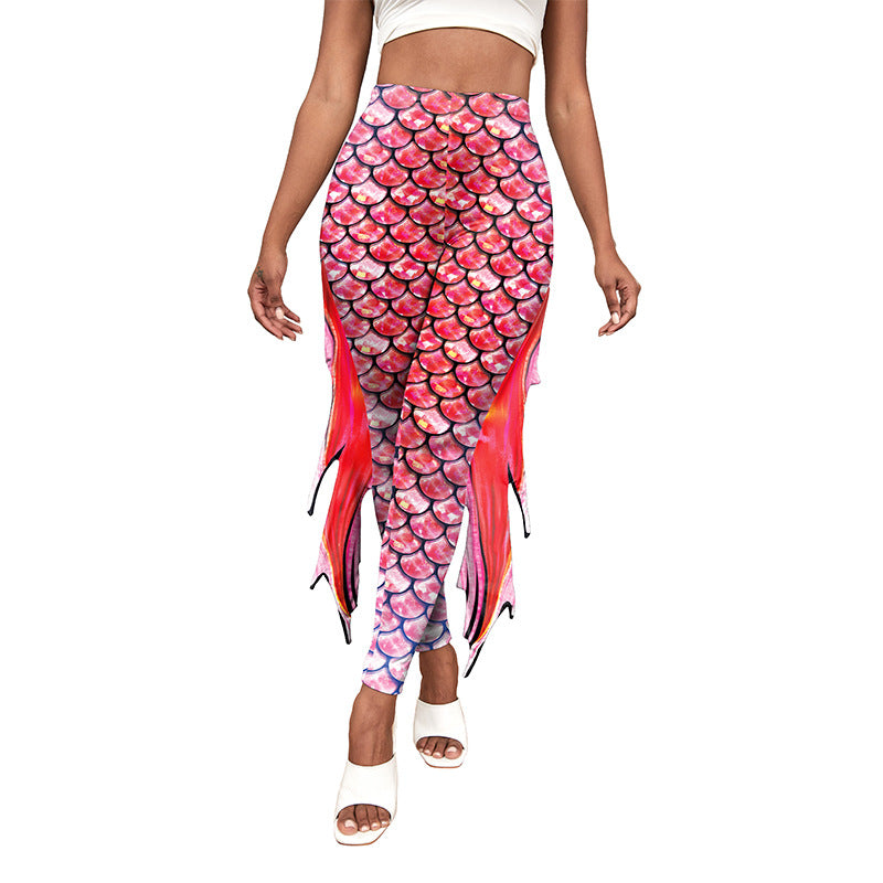 Slim Fish Slim Fish Pants With Raised Hips And Digital Fin Printing – Bloomfield ...
