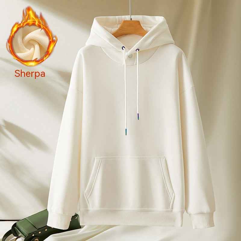 Casual Fleece Hooded Sweater