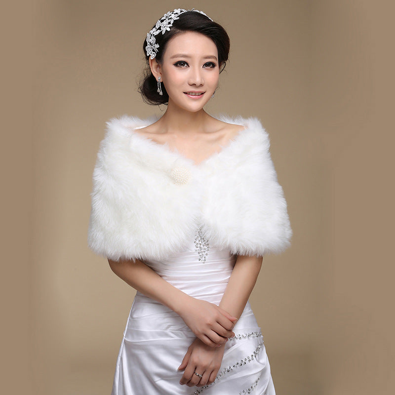 Fur Shawl Dress
