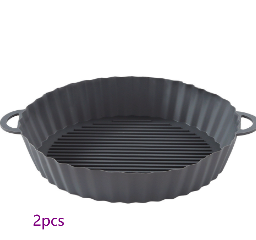 Bandeja de silicona para freidora de aire, utensilios de cocina, olla de silicona para freidora de aire, accesorios para parrilla, revestimiento de papel desechable