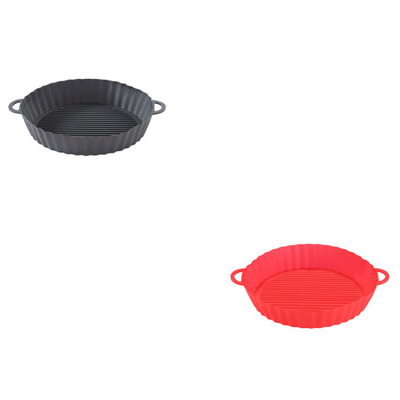 Bandeja de silicona para freidora de aire, utensilios de cocina, olla de silicona para freidora de aire, accesorios para parrilla, revestimiento de papel desechable