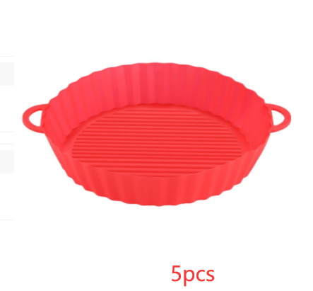Bandeja de silicona para freidora de aire, utensilios de cocina, olla de silicona para freidora de aire, accesorios para parrilla, revestimiento de papel desechable