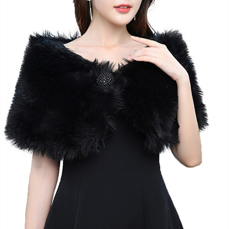 Fur Shawl Dress