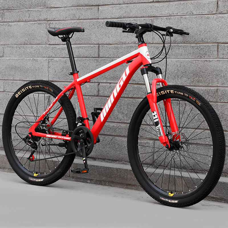 Mountain Bike Bicycle 24 26 Inch Disc Brake Shock Absorption Bicycle Men's And Women's Variable Speed Bicycle