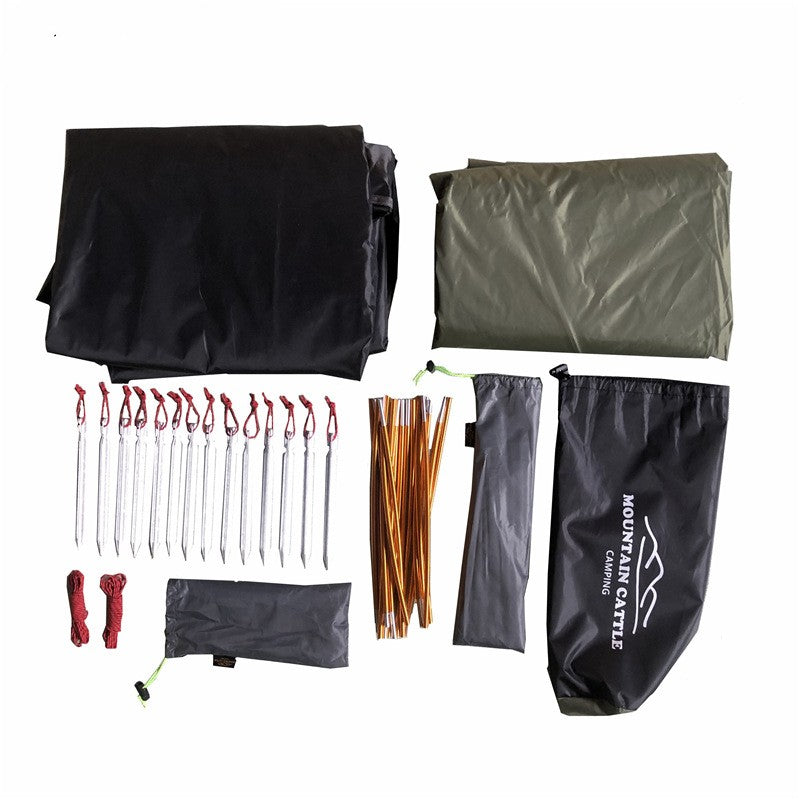 Tienda de campaña de aluminio para exteriores con doble poste de luz