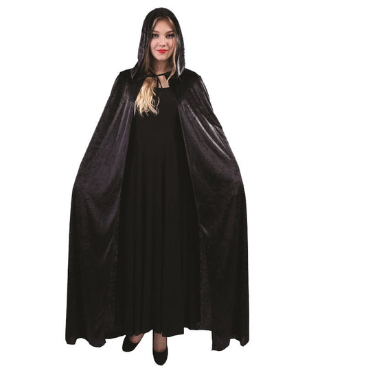 Women's Halloween Gold Velvet Cape Cloak