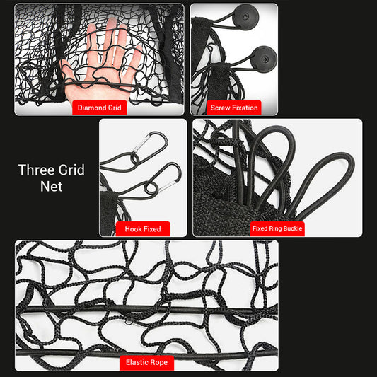 Three-column Luggage Net