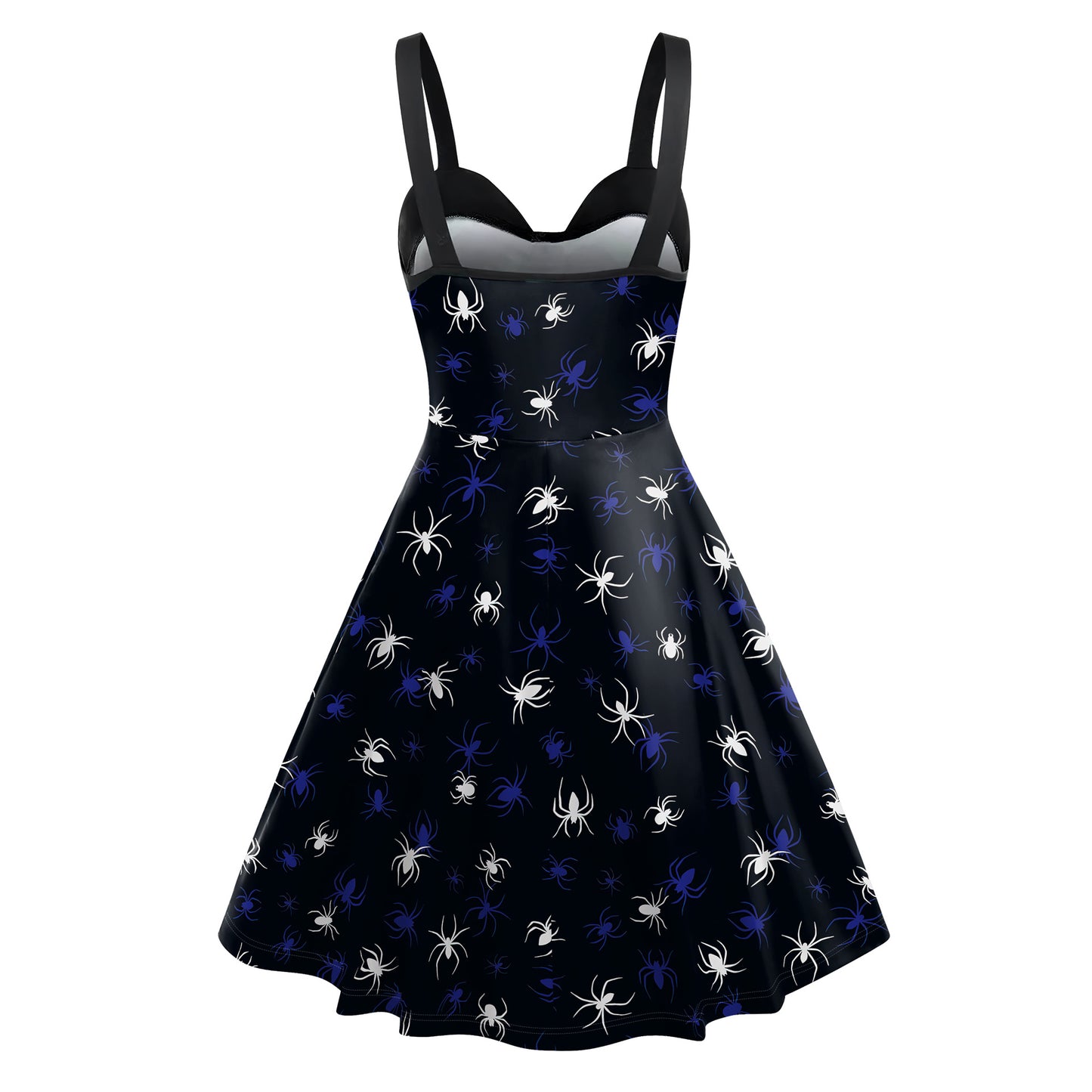 Women's Skeleton Spider Web Halloween Dress