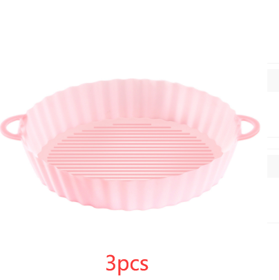 Bandeja de silicona para freidora de aire, utensilios de cocina, olla de silicona para freidora de aire, accesorios para parrilla, revestimiento de papel desechable